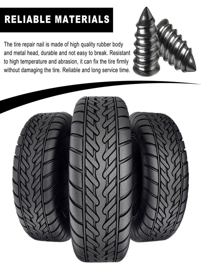 Ohleats 40 PCS Tire Repair Rubber Nail, Self-Service Vacuum Tire Repair Nail Kit, Tire Quick Puncture Repair Tools for Automotive Truck Tractor, Universal Car Accessories (Large&Small) - Image 5